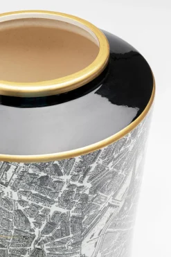 Pojemnik Dekoracyjny Z Porcelany Ø22x33 Cm Ulice Paryża*KARE Design Discount