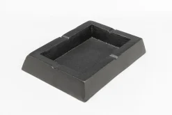 Popielniczka Prostokątna Z Aluminium Ciemnoszara 18x13 Cm*KARE Design Online