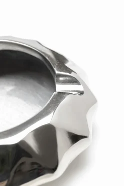 Popielniczka Srebrna Aluminium Niklowane Ø15 Cm*KARE Design Online