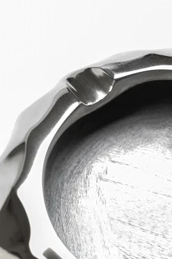 Popielniczka Srebrna Aluminium Niklowane Ø15 Cm*KARE Design Online
