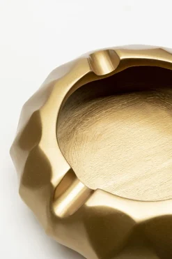 Popielniczka Złota Aluminium Szczotkowane Ø15 Cm*KARE Design Sale