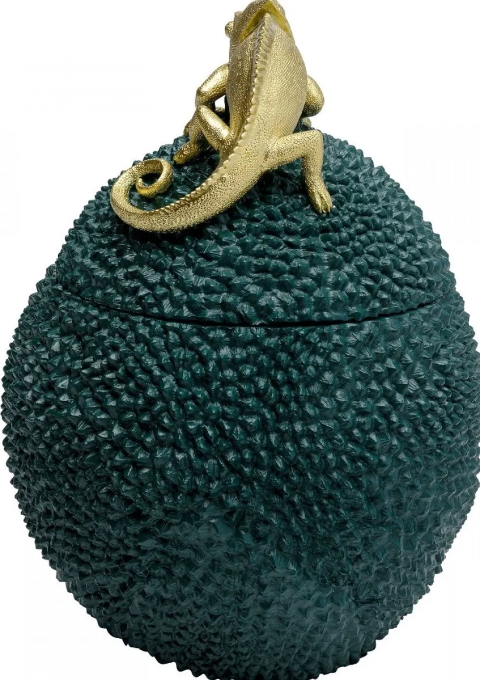 Pudełko Na Biżuterię Lub Kosmetyki Chameleon 34 Cm Zielono-złote*KARE Design Online