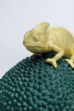 Pudełko Na Biżuterię Lub Kosmetyki Chameleon 34 Cm Zielono-złote*KARE Design Online