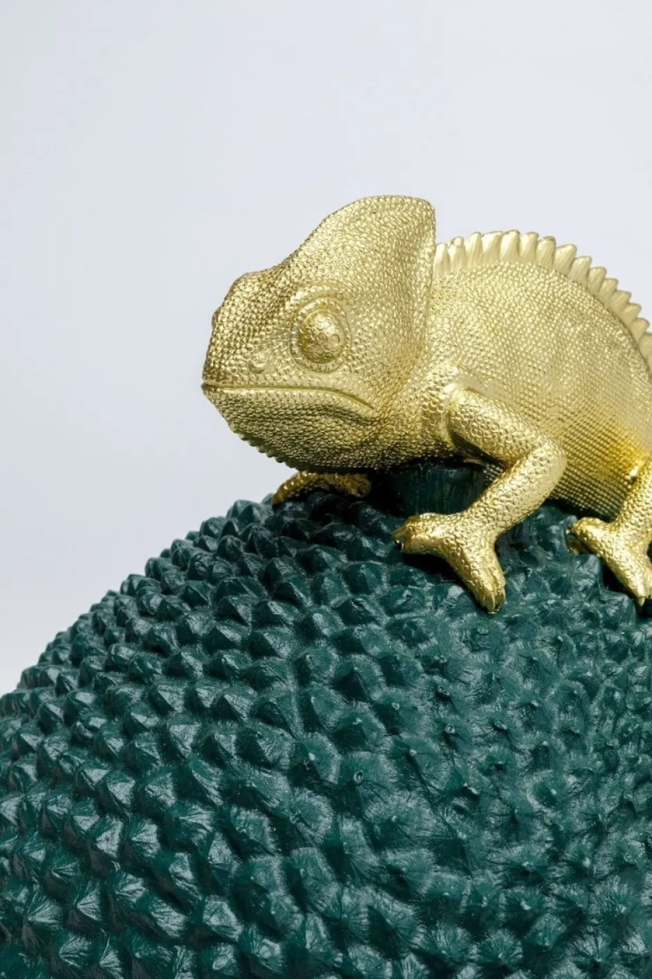 Pudełko Na Biżuterię Lub Kosmetyki Chameleon 34 Cm Zielono-złote*KARE Design Online