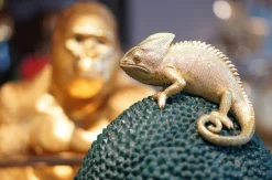Pudełko Na Biżuterię Lub Kosmetyki Chameleon 34 Cm Zielono-złote*KARE Design Online
