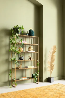 Pudełko Na Biżuterię Lub Kosmetyki Chameleon 34 Cm Zielono-złote*KARE Design Online