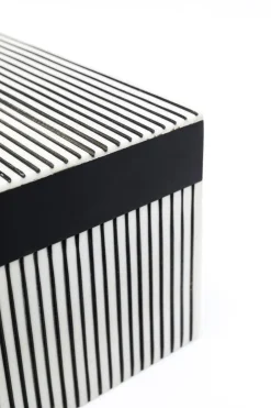 Pudełko Na Biżuterię Plenty 20x15 Cm Czarno-białe*KARE Design Hot