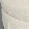Pufa Biała Skandynawska Boucle Do Salonu Ø56 Cm*KARE Design