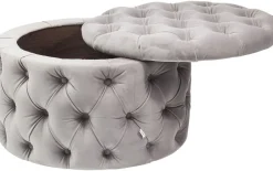 Pufa Desire Ø73x47 Cm Szara*KARE Design Best