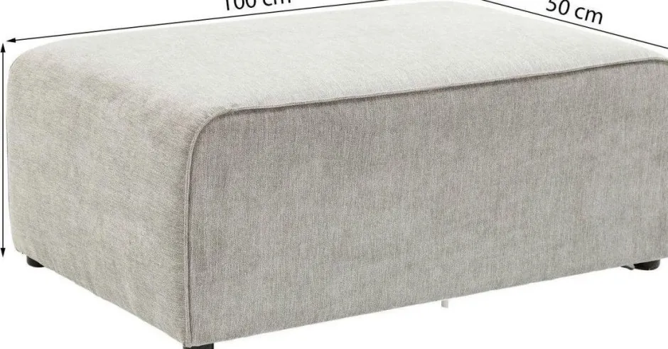 Pufa Infinity 100x50 Cm Szara*KARE Design Sale