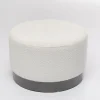 Pufa Kremowa Boucle Okrągła Podstawa Szara Ø55x35 Cm*KARE Design Discount