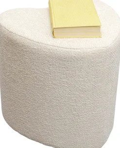 Pufa Kremowa W Kształcie Serca 34x36 Cm*KARE Design Sale