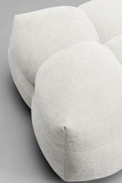 Pufa Pikowana Duża W Kolorze Kremowym 125x82 Cm*KARE Design Online