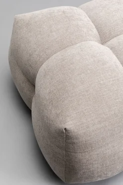 Pufa Pikowana Duża W Kolorze Szarym 125x82 Cm*KARE Design Outlet