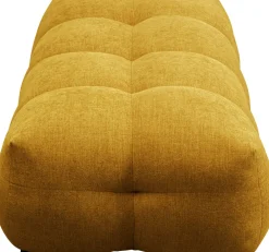 Pufa Pikowana Duża W Kolorze żółtym 125x82 Cm*KARE Design New