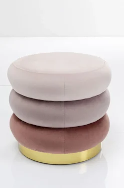 Pufa Sandwich Triple Ø40x45 Cm Odcienie Różu*KARE Design Discount