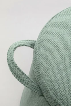 Pufa Ze Schowkiem I Uchwytami Tapicerowana Zielona Okrągła Ø51x49 Cm*KARE Design Discount