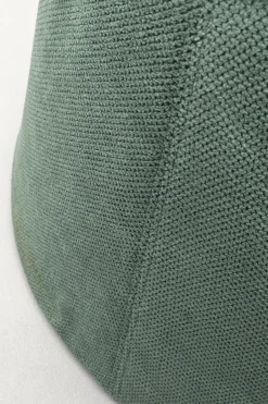Pufa Ze Schowkiem I Uchwytami Tapicerowana Zielona Okrągła Ø51x49 Cm*KARE Design Discount