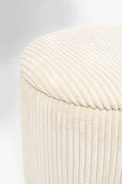 Pufy Tapicerowane Ze Schowkiem Beżowe Podstawy Złote 2-set*KARE Design Discount
