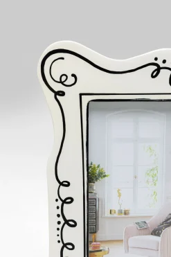 Ramka Na Zdjęcia 10x17 Cm Biała Czarne Wzory*KARE Design Sale
