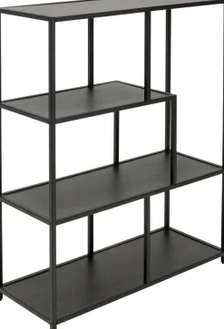 Regał Czarny Otwarty MDF I Stal 77x100 Cm*KARE Design Online