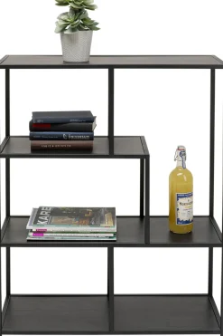 Regał Czarny Otwarty MDF I Stal 77x100 Cm*KARE Design Online