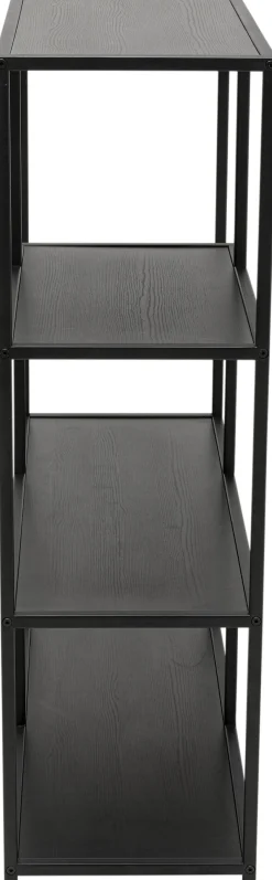 Regał Czarny Otwarty MDF I Stal 77x100 Cm*KARE Design Online