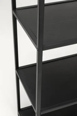 Regał Czarny Otwarty MDF I Stal 77x100 Cm*KARE Design Online