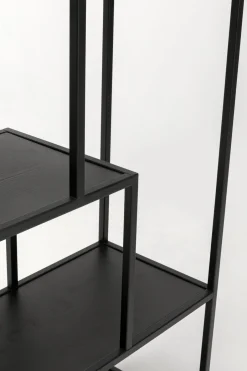 Regał Czarny Otwarty MDF I Stal 77x100 Cm*KARE Design Online