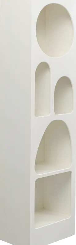 Regał Do Salonu Biały Skandynawski MDF 48x180 Cm*KARE Design Discount