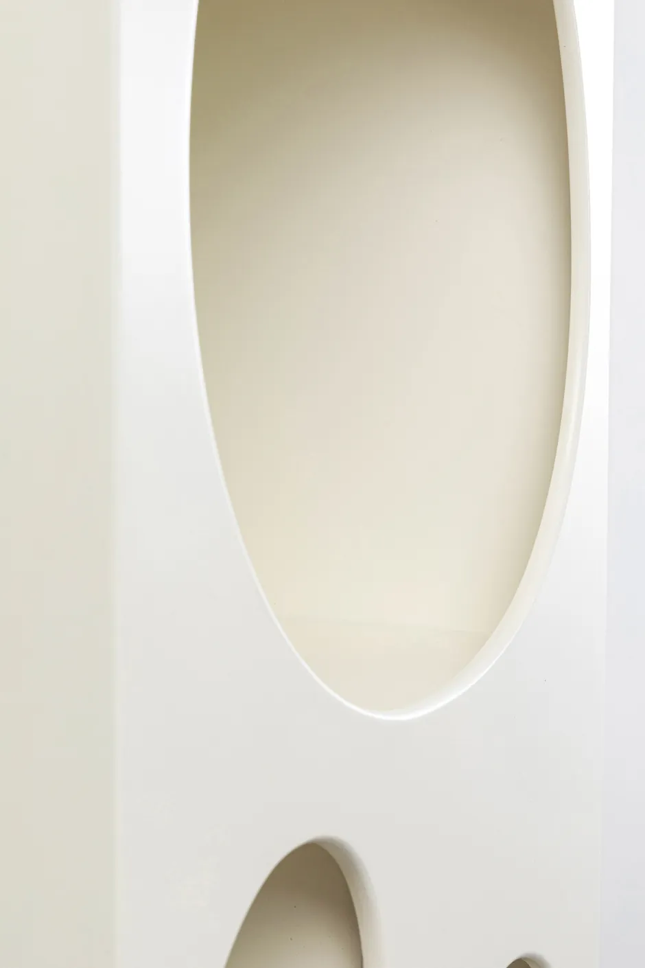 Regał Do Salonu Biały Skandynawski MDF 48x180 Cm*KARE Design Discount