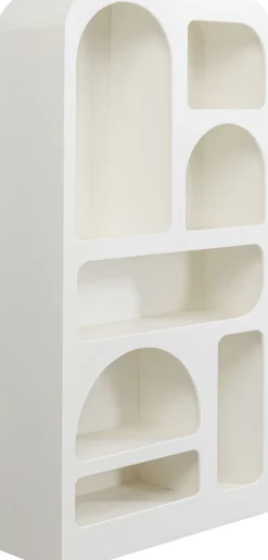 Regał Do Salonu Biały Skandynawski MDF 95x180 Cm*KARE Design Discount