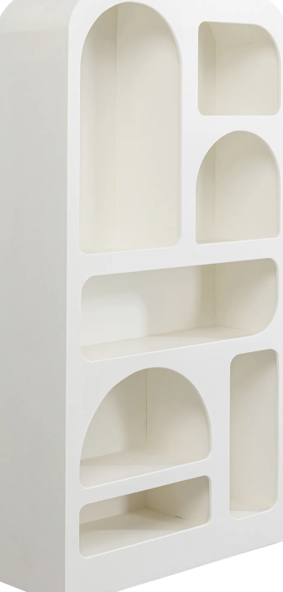 Regał Do Salonu Biały Skandynawski MDF 95x180 Cm*KARE Design Discount
