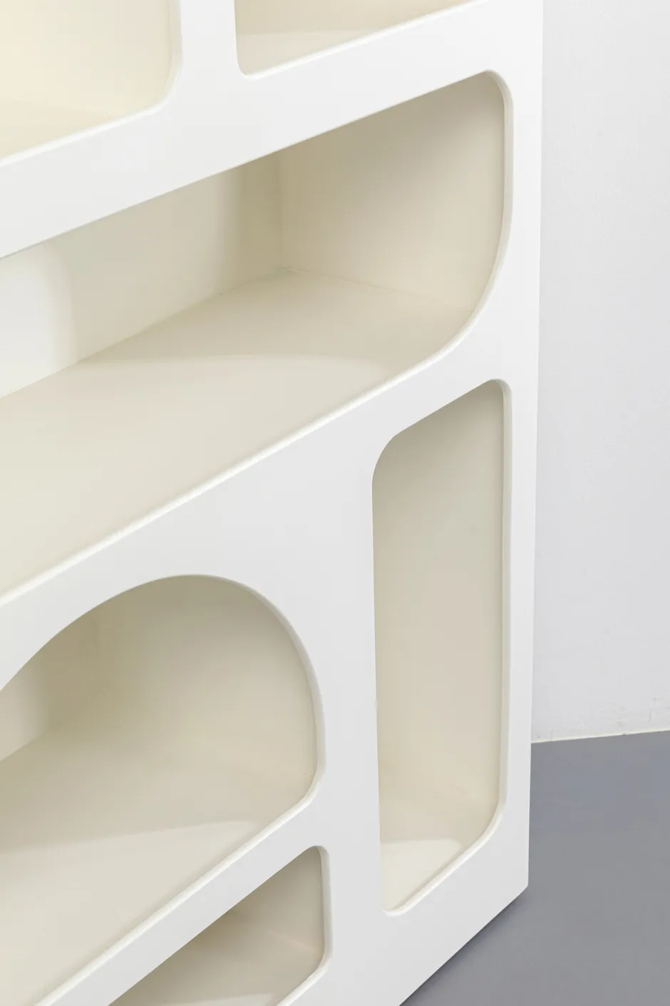 Regał Do Salonu Biały Skandynawski MDF 95x180 Cm*KARE Design Discount