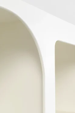 Regał Do Salonu Biały Skandynawski MDF 95x180 Cm*KARE Design Discount