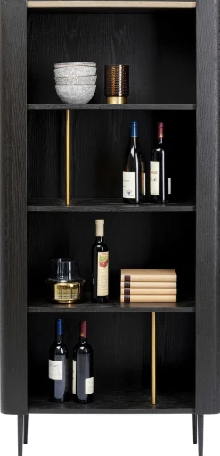 Regał Milano 80x170 Cm Czarny*KARE Design Outlet