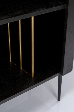 Regał Milano 80x170 Cm Czarny*KARE Design Outlet