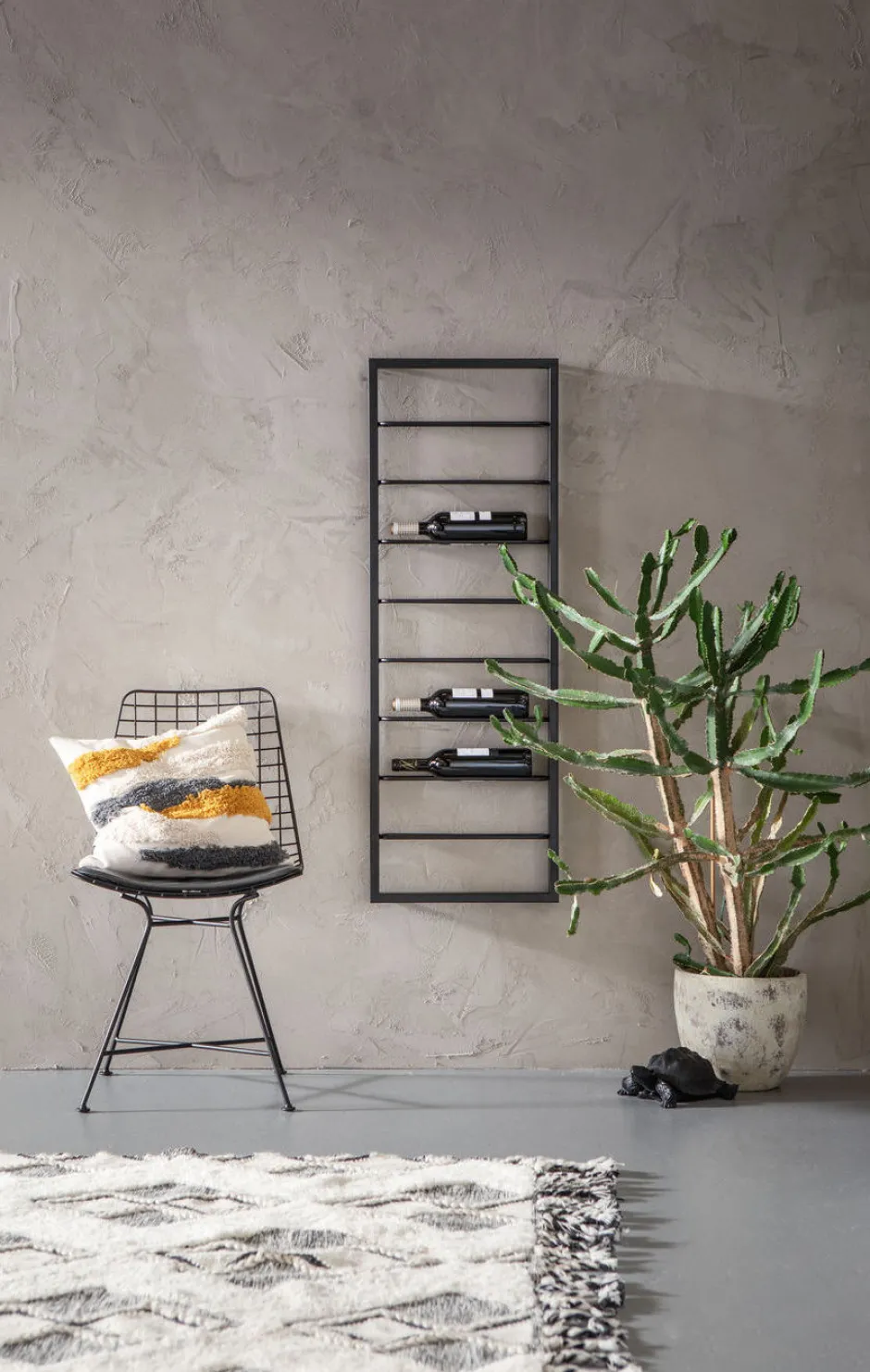 Regał Na Wino Bistro 42x120 Cm Czarny*KARE Design Outlet