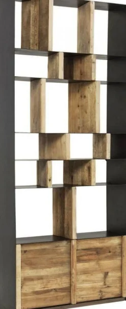 Regał Storm 100x234 Cm Drewniano-metaliczny*KARE Design New