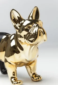 Skarbonka Bulldog 34x28 Cm Czarno-złota*KARE Design Best