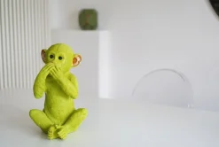 Skarbonka Monkey Iwazaru 24x35 Cm Limonkowa*KARE Design Discount