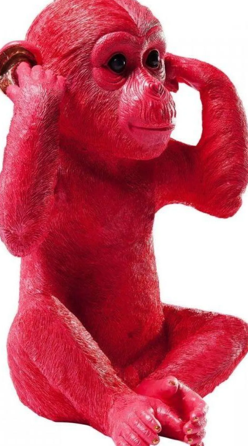 Skarbonka Monkey Kikazaru 24x35 Cm Czerwona*KARE Design Online