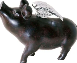 Skarbonka Rockstar Pig 23x17 Cm Czarna*KARE Design Discount