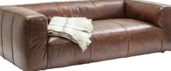Sofa Cubetto 220x67 Cm Brązowa Skóra Naturalna*KARE Design New