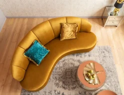 Sofa Dschinn 233x81 Cm Brązowa*KARE Design Online