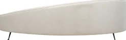 Sofa Duża Do Salonu Offwhite Nogi Czarne Stalowe 270 Cm*KARE Design Clearance