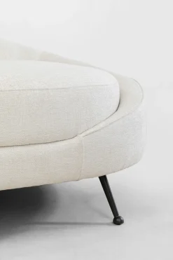 Sofa Duża Do Salonu Offwhite Nogi Czarne Stalowe 270 Cm*KARE Design Clearance