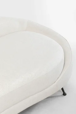 Sofa Duża Do Salonu Offwhite Nogi Czarne Stalowe 270 Cm*KARE Design Clearance