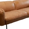 Sofa Ekskluzywna 2-osobowa Skórzana Jasnobrązowa 228 Cm*KARE Design Discount