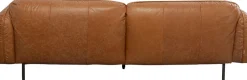 Sofa Ekskluzywna 2-osobowa Skórzana Jasnobrązowa 228 Cm*KARE Design Discount